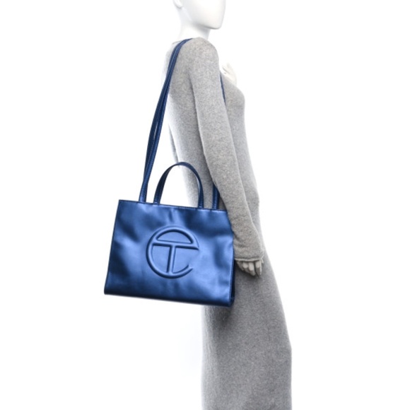 Medium Cobalt Telfar Shopper Bag - Picture 1 of 2